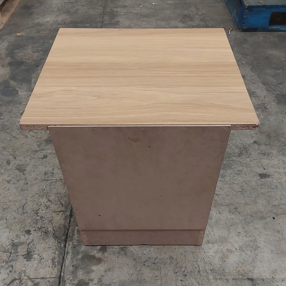 DESIGNER 2 DRAWER WOODEN BEDSIDE TABLE
