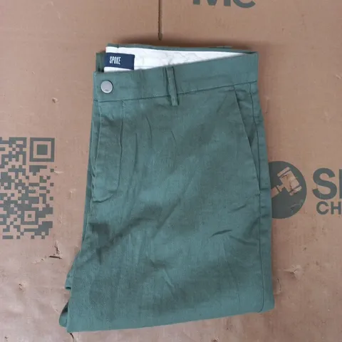 SPOKE TROUSERS IN GREEN SIZE 33