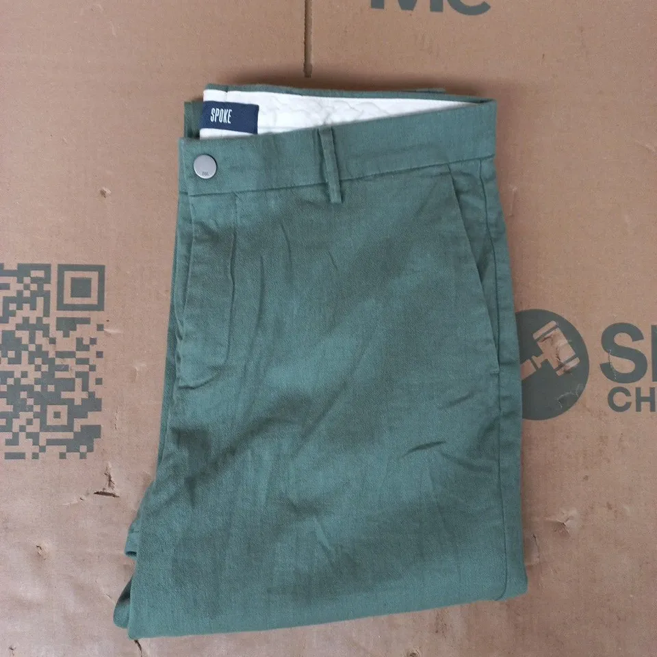 SPOKE TROUSERS IN GREEN SIZE 33