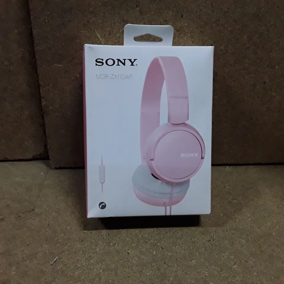 BOXED SONY MDR-ZX110AP HEAD PHONES -PINK