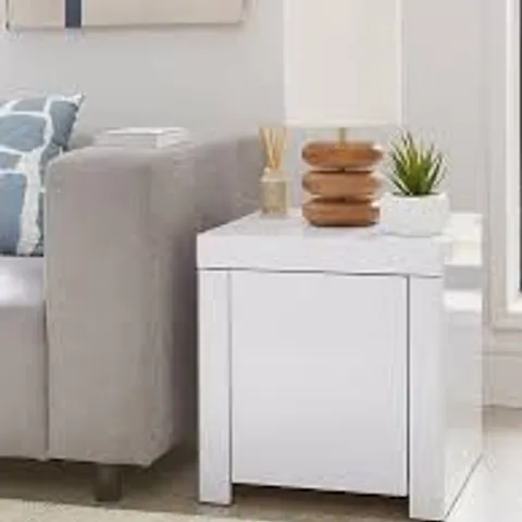 BOXED ATLANTIC GLOSS LAMP TABLE