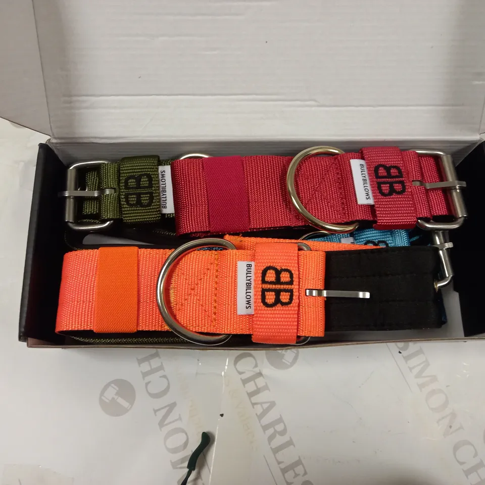 BULLY BILLOWS COLLARS AND LEADS, VARIOUS COLOURS