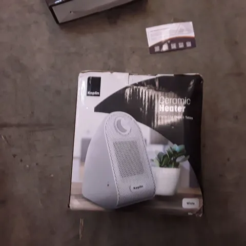 BOXED KEPLIN CERAMIC HEATER - WHITE 