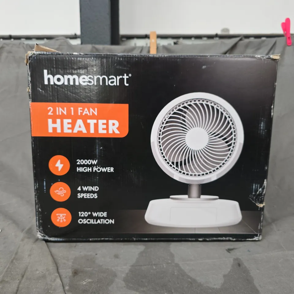 BOXED HOMESMART 2-IN-1 FAN HEATER