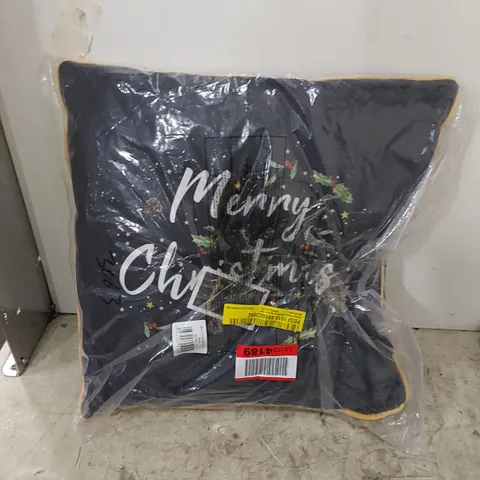 BAGGED MIKAELA MERRY CHRISTMAS SQUARE SCATTER CUSHION 