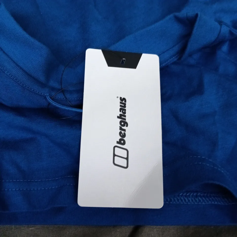 BERGHAUS U THE B TEE IN BLUE SIZE UK 2XL