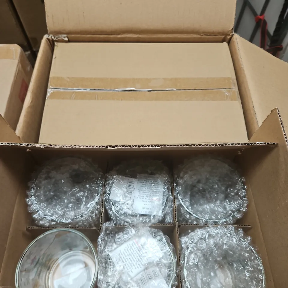 24 X GISELA GRAHAM FESTIVE GLASS TUMBLERS 