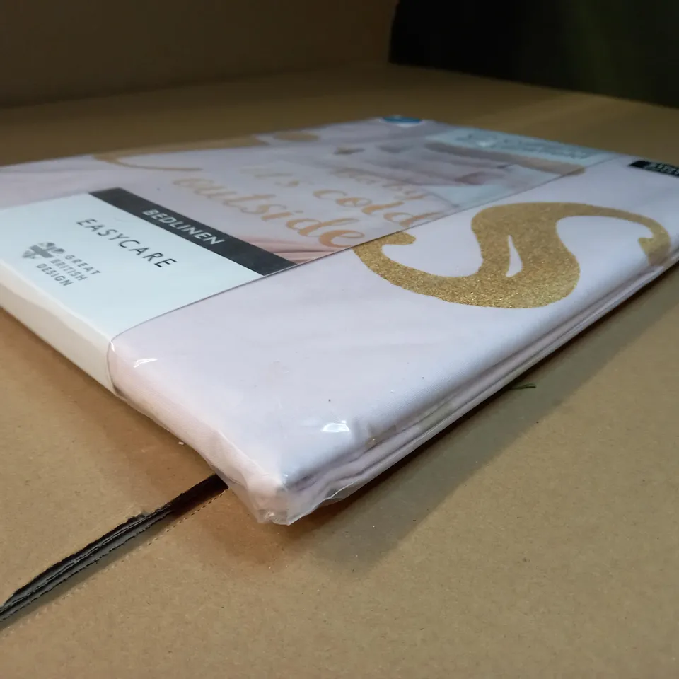 PACKAGED CLATHERINE LANSFIELD PINK SINGLE DUVET SET