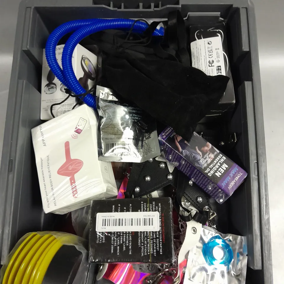 APPROXIMATELY 20 ASSORTED ADULT TOYS & ACCESSORIES 