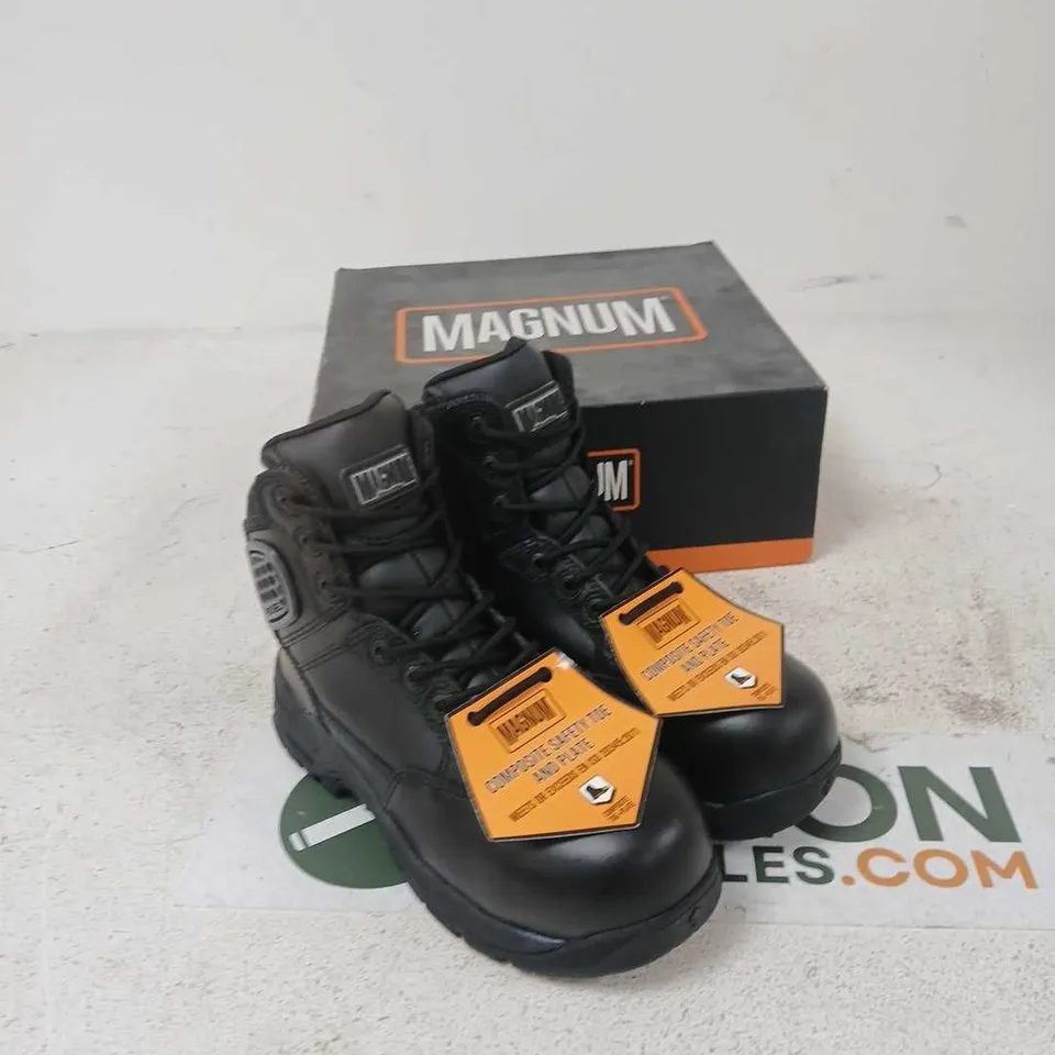 MAGNUM STRIKE FORCE 6.0 LEATHER SAFETY BOOTS – COMPOSITE TOE & PLATE, UK 3 (EU 35)