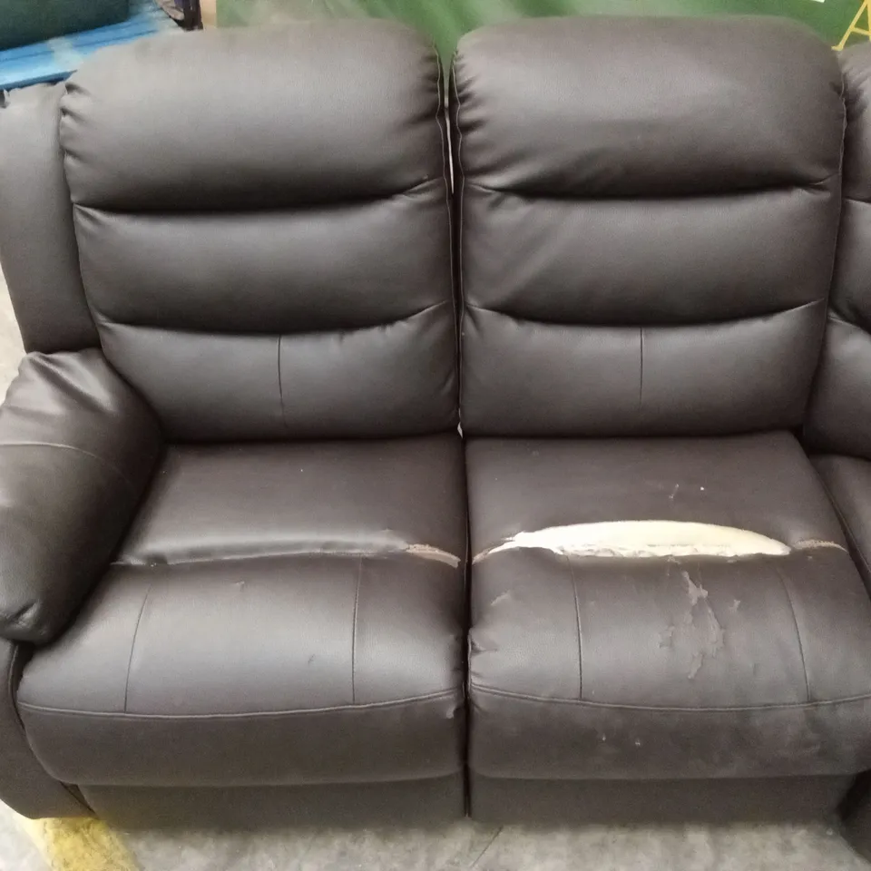 ROTHBURY LUXURY FAUX LEATHER HIGH BACK MANUAL RECLINER CORNER GROUP SOFA