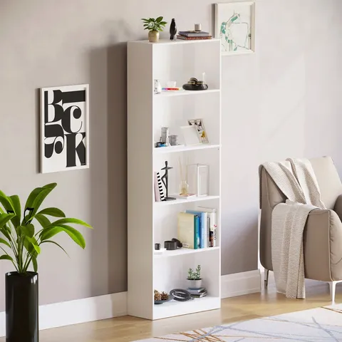 BOXED RONALD 5 TIER XL BOOKCASE (1 BOX)
