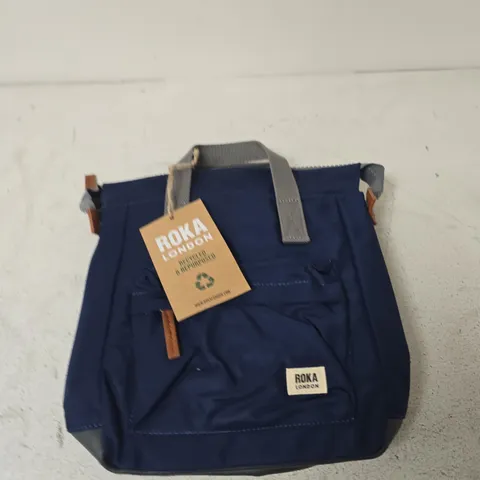 ROKA LONDON BANTRY B RECYCLED NYLON SMALL NAVY BAG