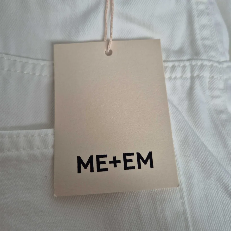 ME+EM CITY SHORT – WHITE SOFT WASH DENIM, 27IN WAIST