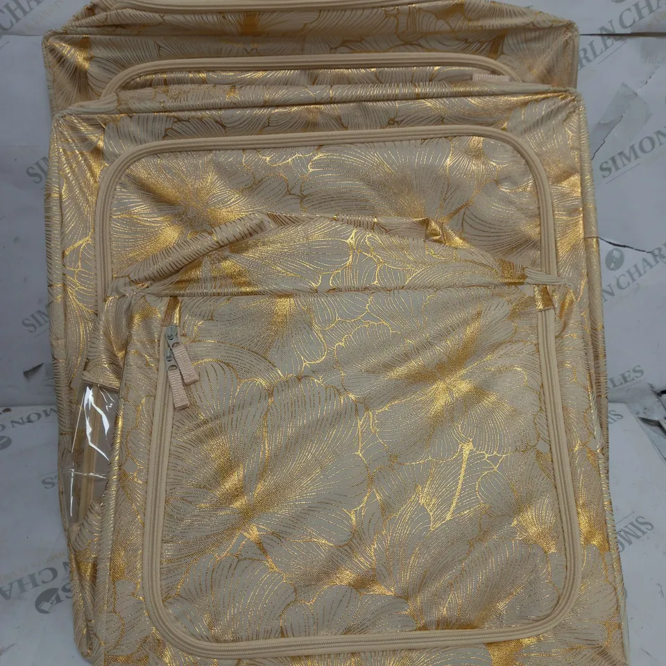 PERIEA COLLAPSABLE STORAGE BOX GOLD