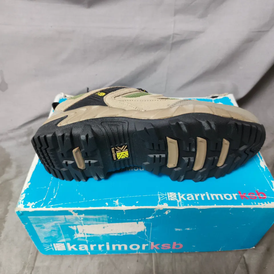 KARRIMOR WALKING SHOES – BEIGE & OLIVE GREEN (MEN'S) UK SIZE 7