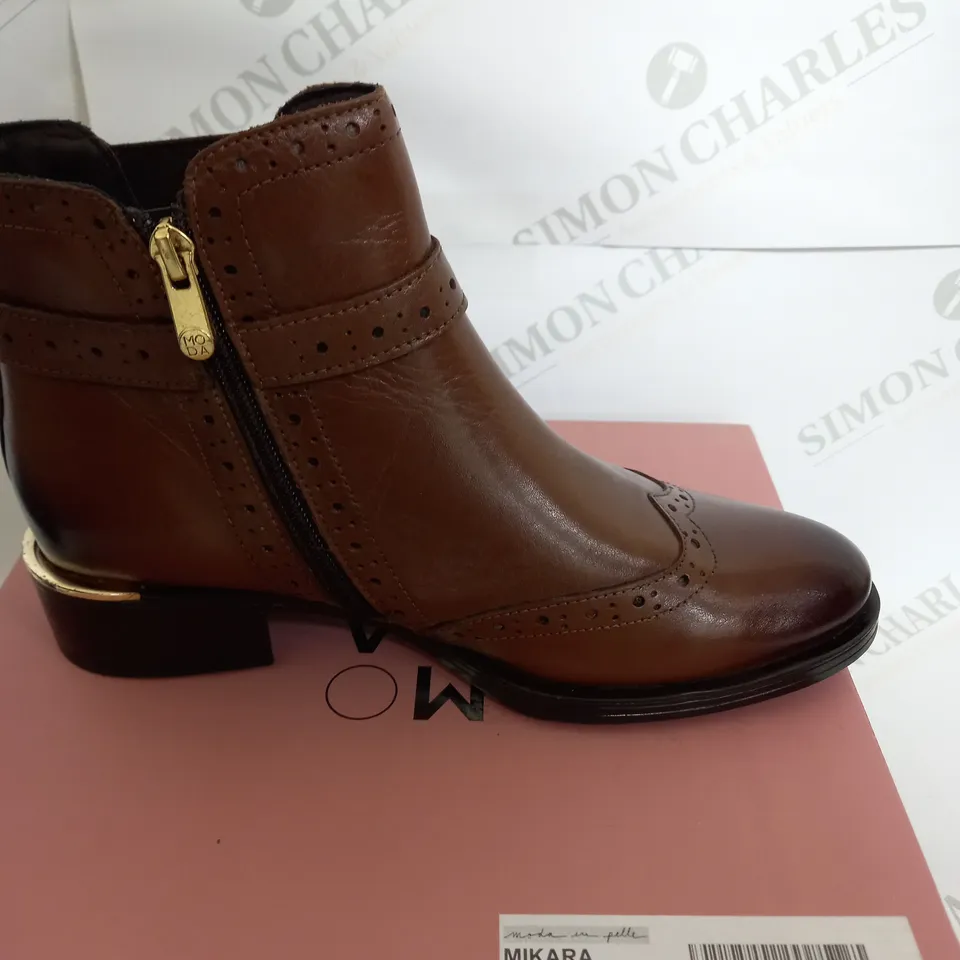 MODA PELLE MIKARA BOOTS IN TAN SIZE 6.5