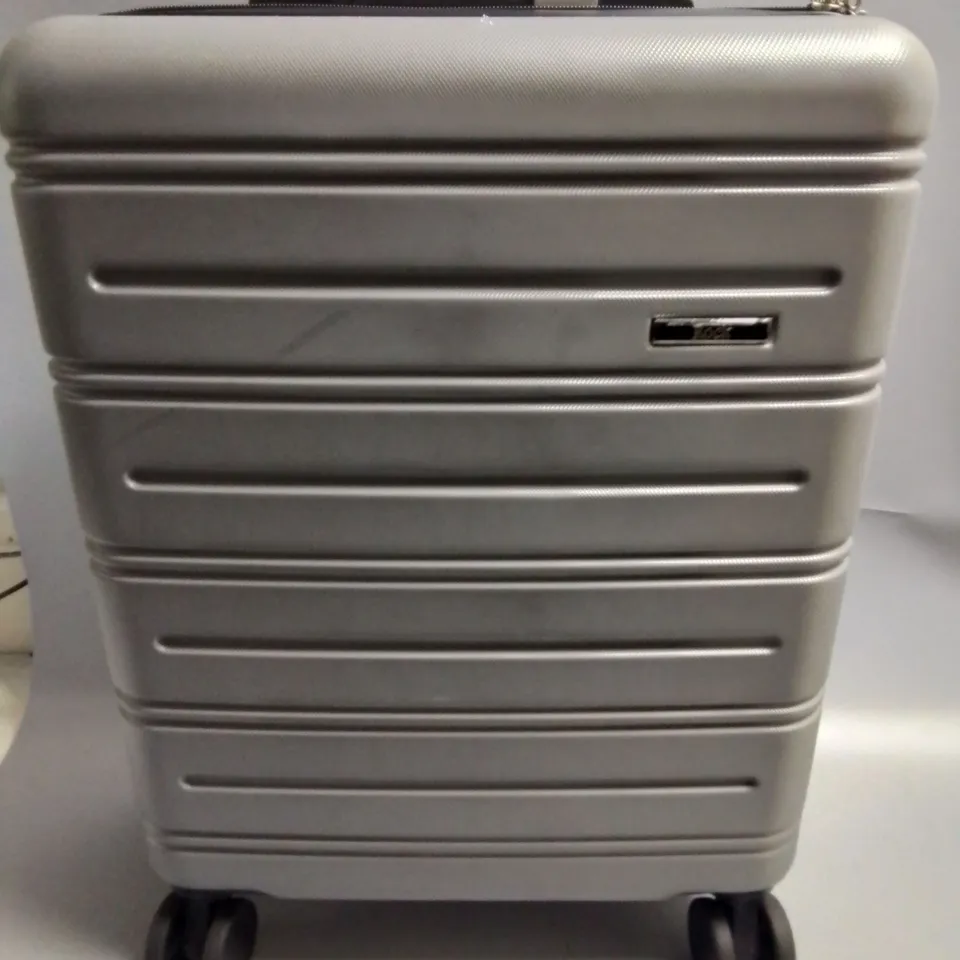 ROCK LISBON SMALL GREY SUITCASE