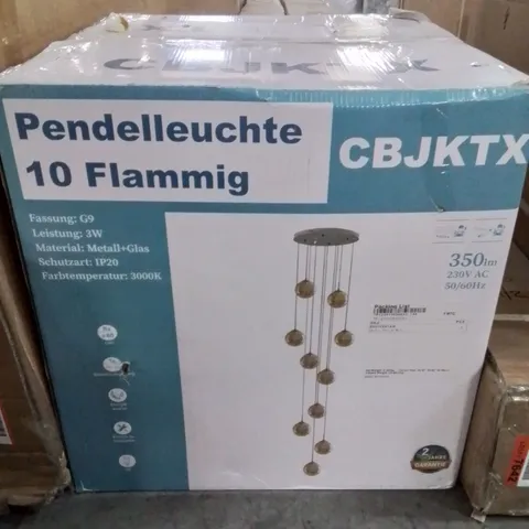 BOXED AMICE 10-LIGHT CLUSTER PENDANT