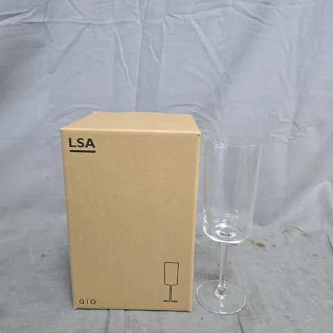 BOX OF 4 CHAMPAGNE FLUTES