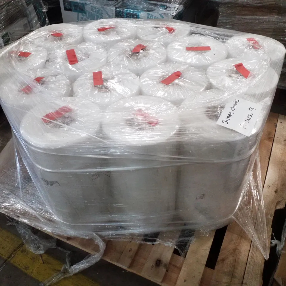 PALLET CONTAINING 15 ROLLS OF CLEAR 18" LAYFLAT TUBING 
