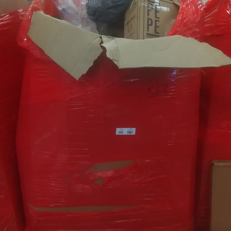PALLET OF ASSORTED ITEMS INCLUDING WAIST TRIMMER, TOSCANA MIRROR, TOILET RISER, 