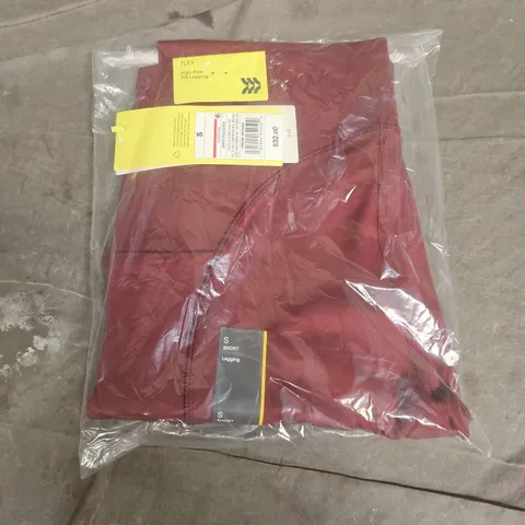 BAGGED ALL IN MOTION FLEX HIGH-RISE 7/8 LEGGINGS IN DARK RED - SMALL