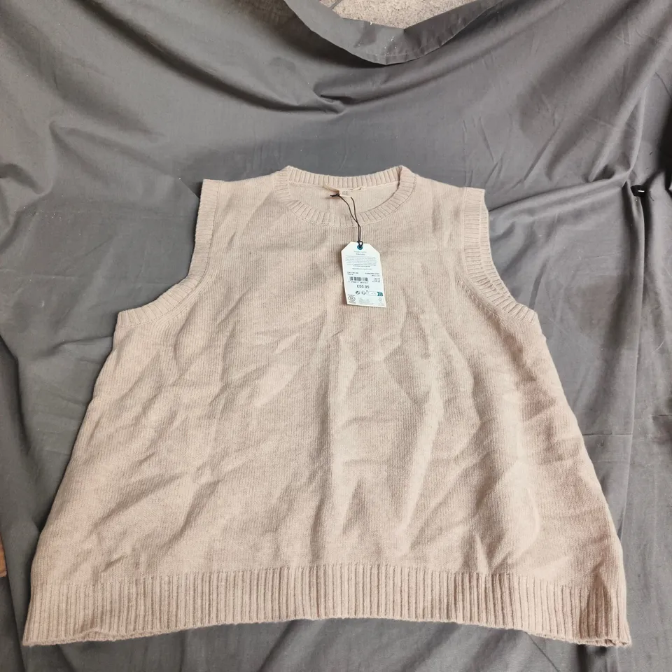 SEA SALT CORNWALL EAST VIEW VEST PARSNIP – MADE WITH MERINO, UK 18