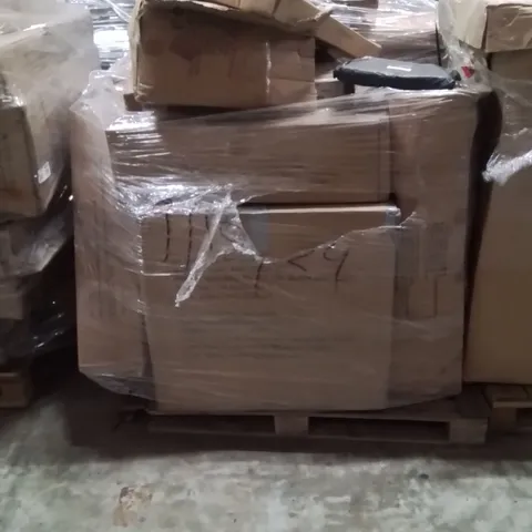 PALLET OF ASSORTED HOUSEHOLD GOODS AND PRODUCTS TO INCLUDE;FLOATING SHELF,CHILDREN'S TABLE,CLOTHES DRAWING 