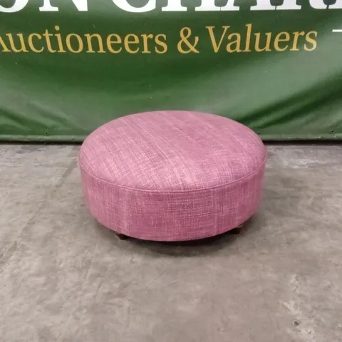 QUALITY DESIGNER ROUND FABRIC POUFE