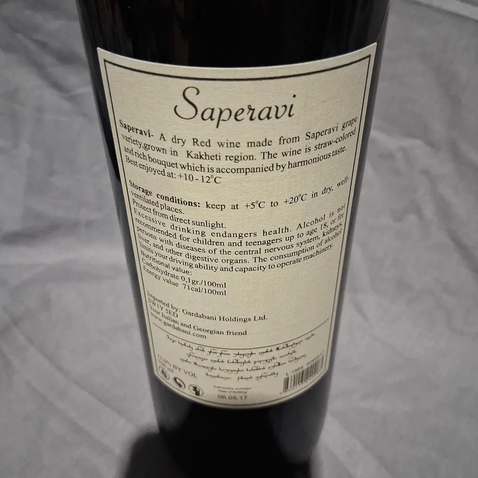 CHATEAU SVANIDZE SAPERAVI 2013 – GEORGIAN RED WINE (1 BOTTLE), AGED IN OAK BARRELS