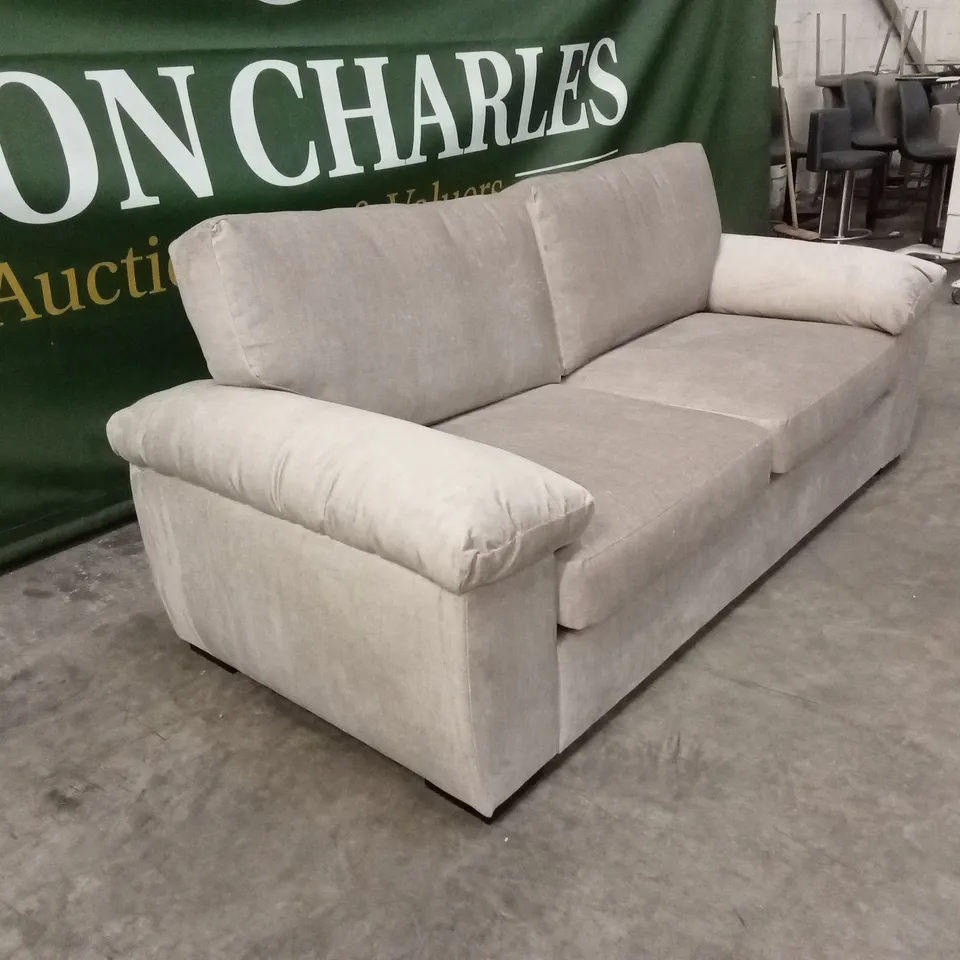 ELIZA FABRIC 3 SEATER SOFA - BEIGE RRP £749