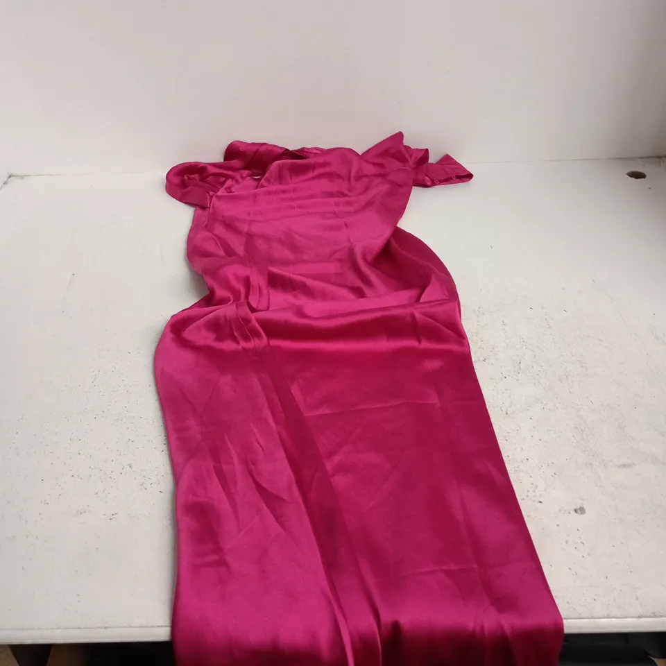 OMNES PINK SATIN DRESS – UK SIZE 8