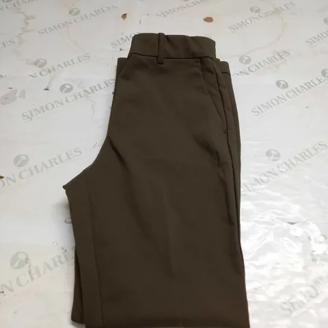H&M WOMENS STERTCH TROUSER KHAKI - SIZE 10