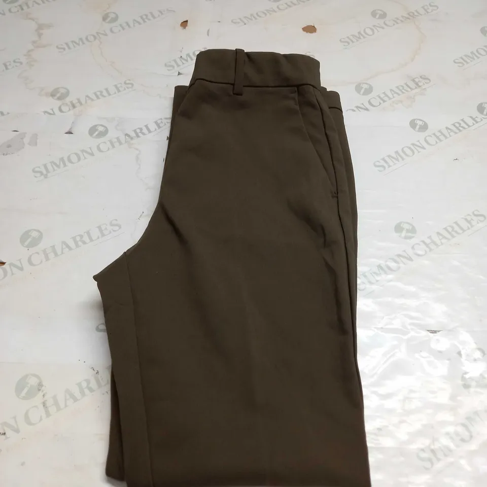 H&M WOMENS STERTCH TROUSER KHAKI - SIZE 10