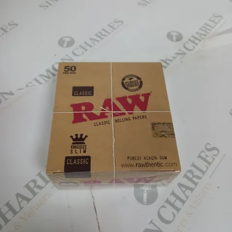 RAW ROLLING PAPERS BOX OF 50