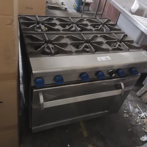 COMMERCIAL 6 BURNER GAS STOVE