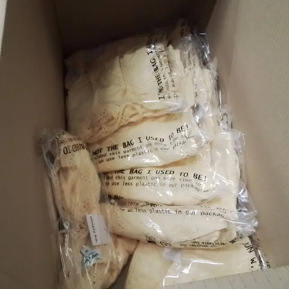 BOXED BRAND NEW APPROXIMATELY 9 SIMPLY BE BRODERIE TOP PALE YELLOW SIZE 18