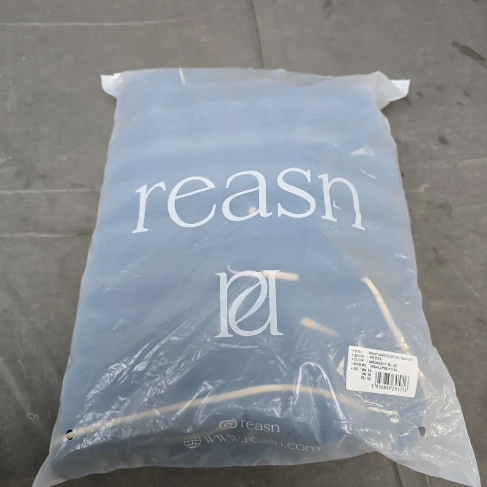 MIDNIGHT BLUE TRICOT QUARTER ZIP 2-IN-1 TRACKSUIT – UK 14 (US 10, EU 42)