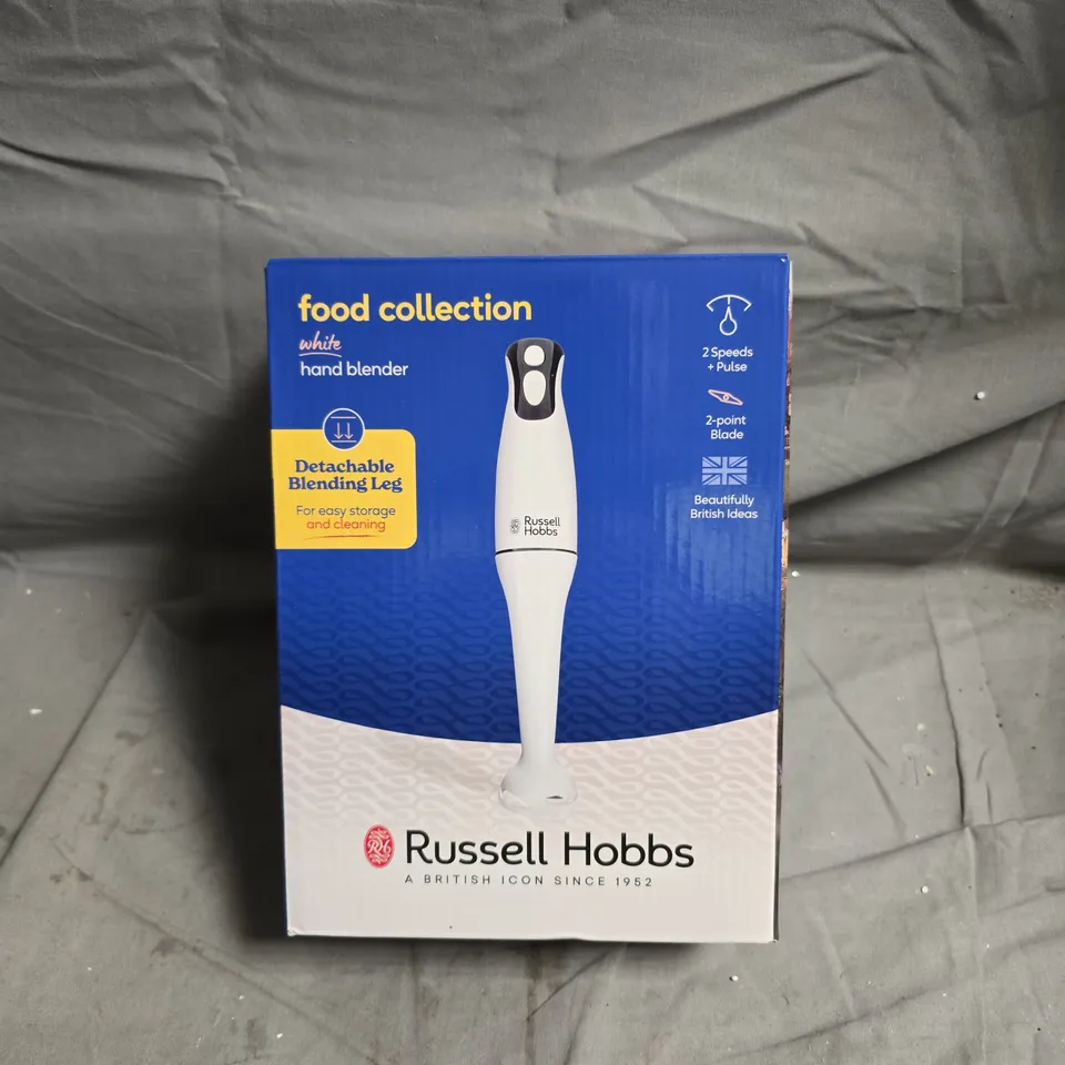 RUSSELL HOBBS FOOD COLLECTION HAND BLENDER – BOXED