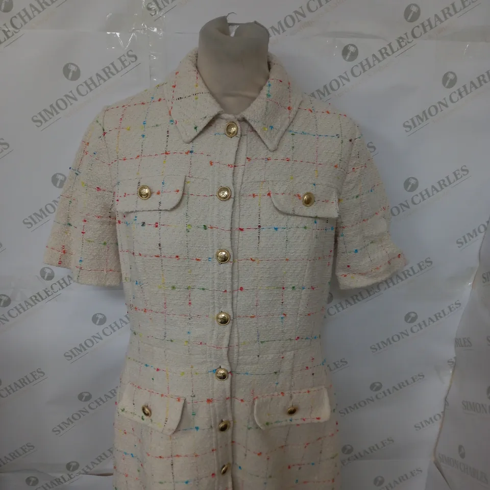 L.K. BENNETT BUTTONED DRESS SIZE 12
