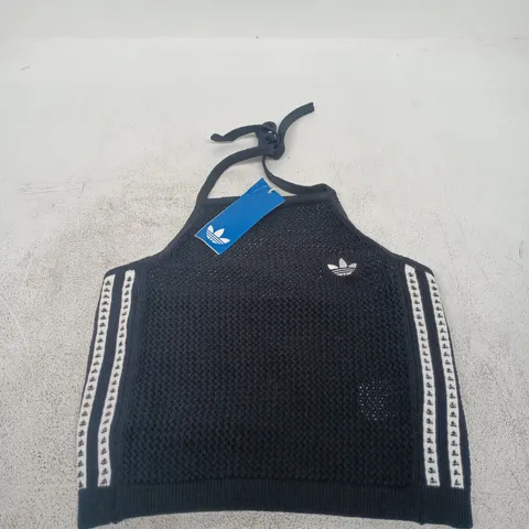 ADIDAS CROCHET TOP – BLACK – UK XS 