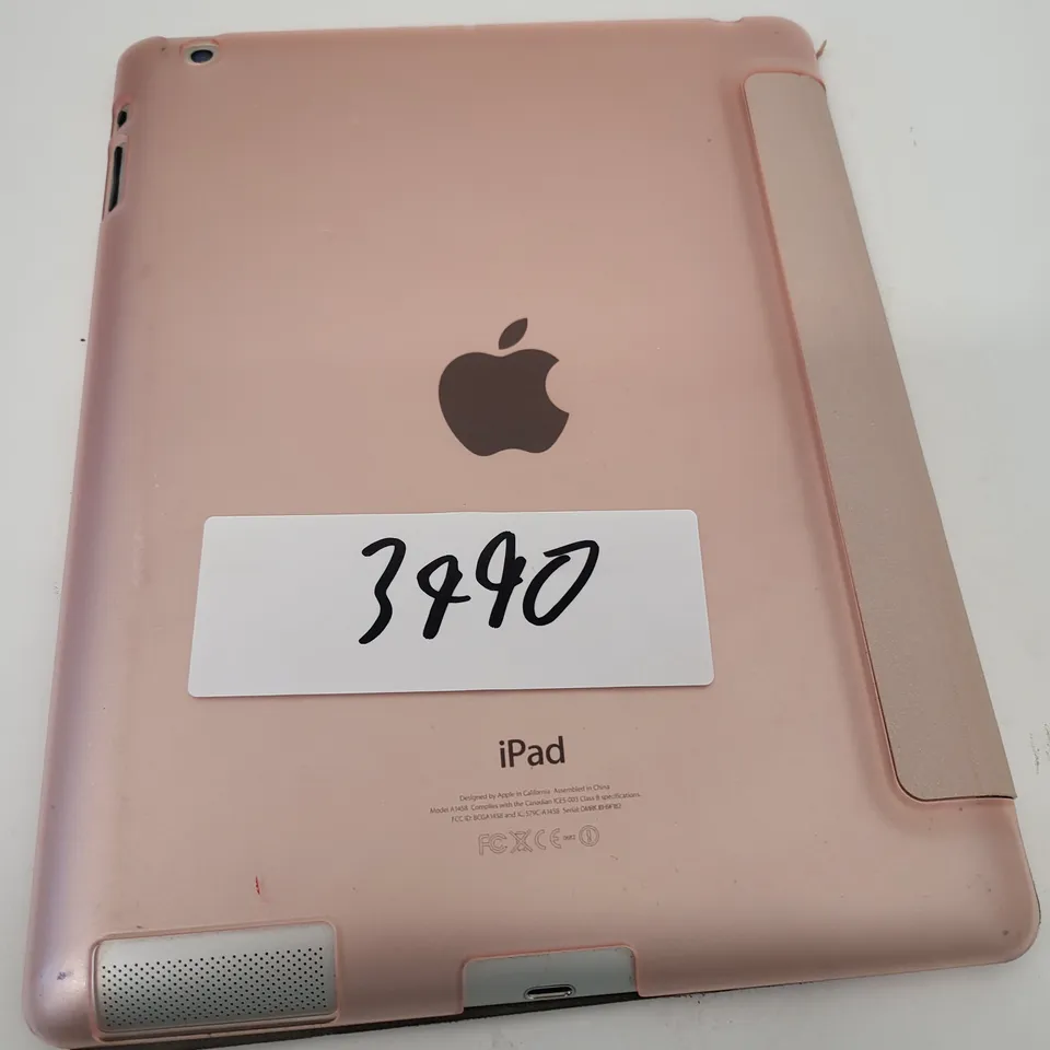 IPAD MODEL A1458 WITH ROSE GOLD FLIP CASE