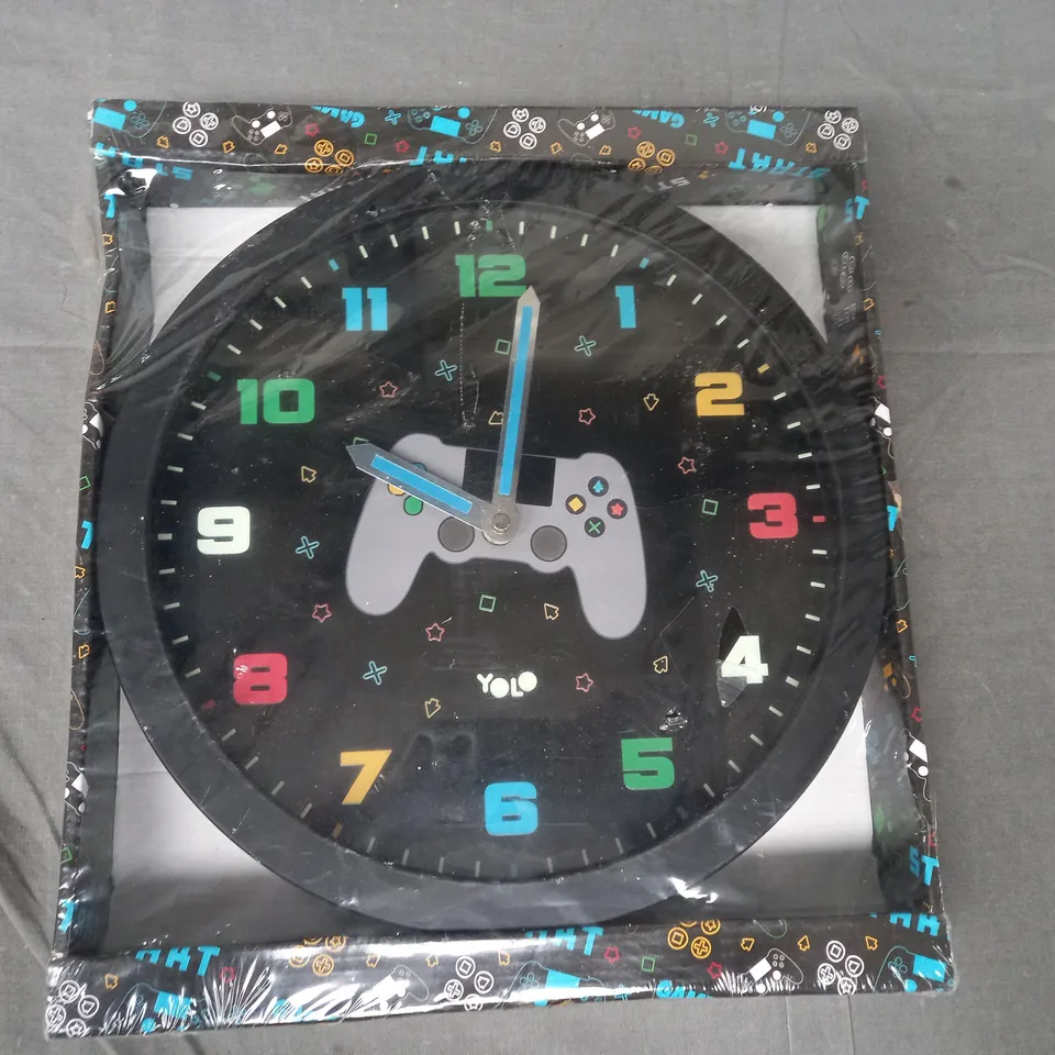UNBRANDED GAMING THEMED CIRCULAR CLOCK