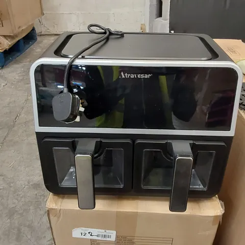 BOXED ATRAVESAR AKLS-AI-0343BL DOUBLE AIR FRYER
