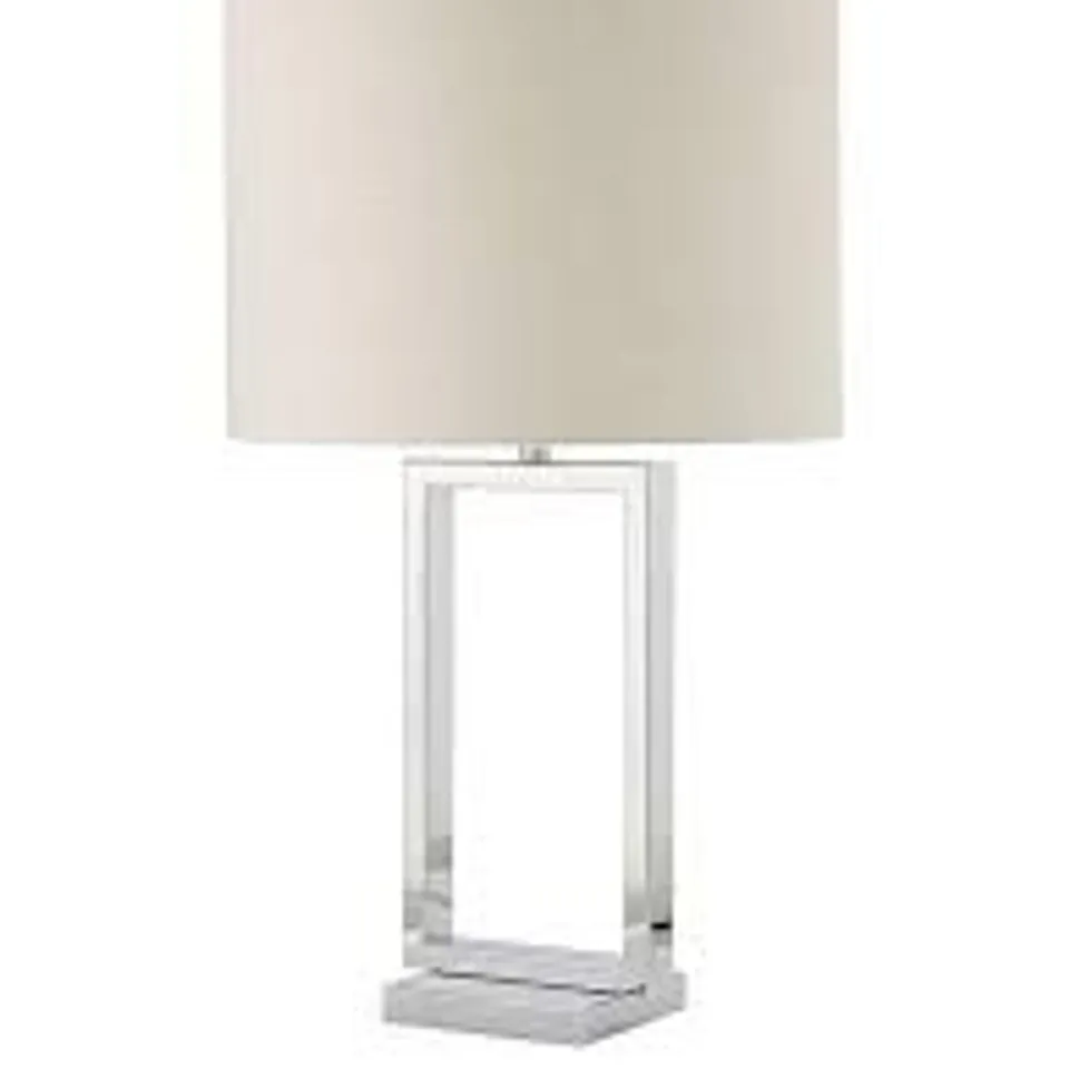 BEVEL CHROME TABLE LAMP