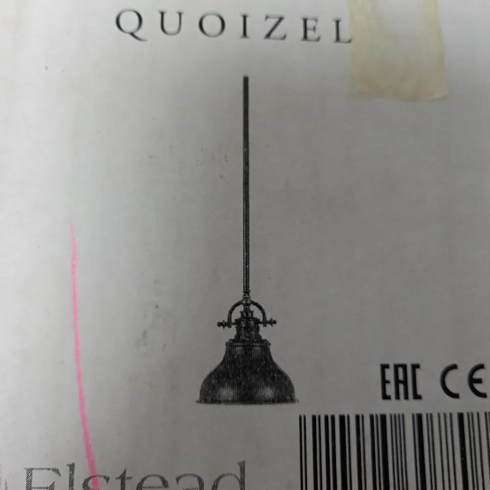 BOXED QUIOZEL EMERY CEILING LIGHT MINI PENDANT FINISH PALLADIAN