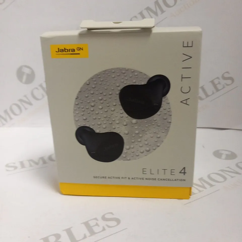 BOXED JABRA ELITE 4 ACTIVE NOISE CANCELLING EARBUDS