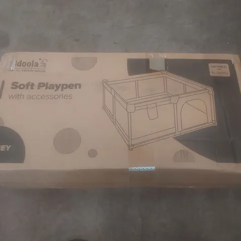 BOXED KIDOOLA SOFT PLAYPEN WITH ACCESSORIES 