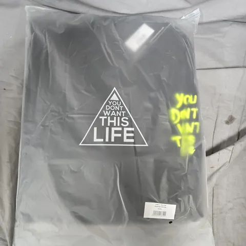 APPROXIMATELY 15 ASSORTED YOU DONT WANT THIS LIFE BRANDED HOODIES IN LARGE